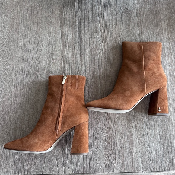 Sam Edelman Boots Booties Codie Frontier Brown Suede Boots NWB Women's 10.5 - Picture 2 of 11